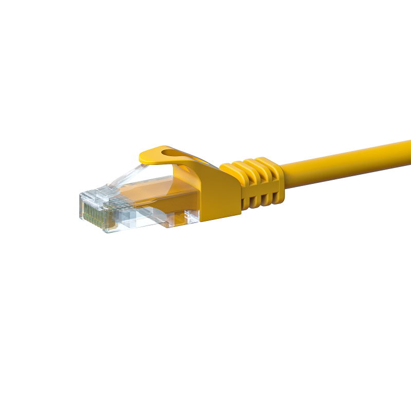 UTP CAT5e patchkabel 2m geel - 100% koper