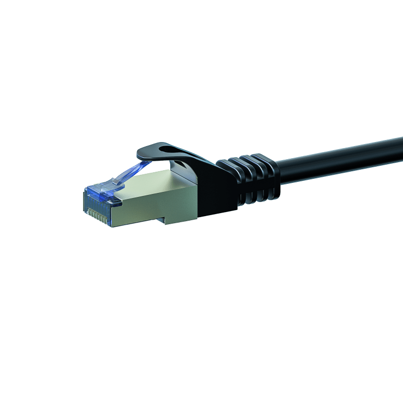 CAT6a S/FTP (PIMF) patchkabel 20m zwart