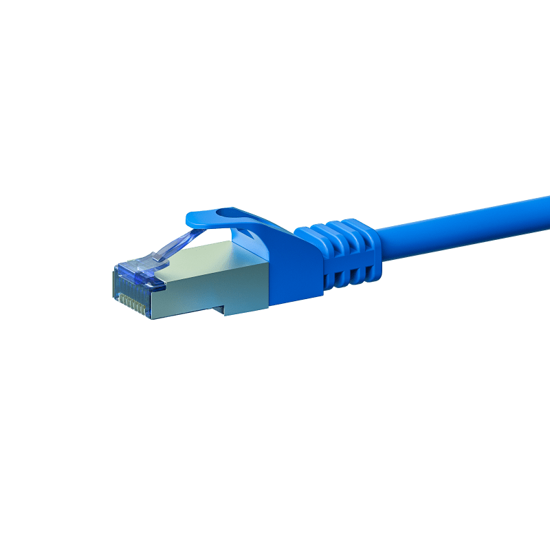 CAT6a S/FTP (PIMF) patchkabel 0,25m blauw