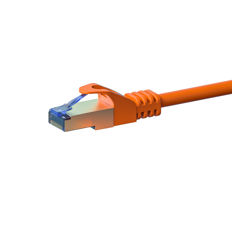 CAT6a S/FTP (PIMF) patchkabel 15m oranje