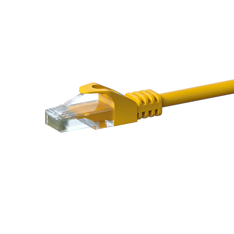 CAT6 UTP patchkabel 0,50m geel - CCA