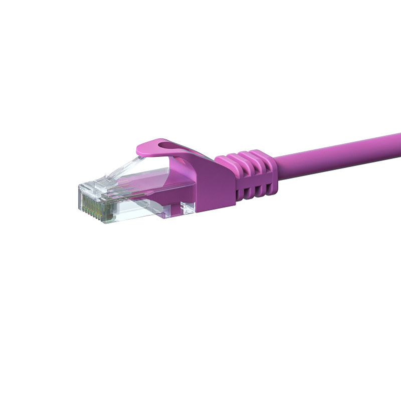 CAT6 UTP patchkabel 0,25m roze - CCA