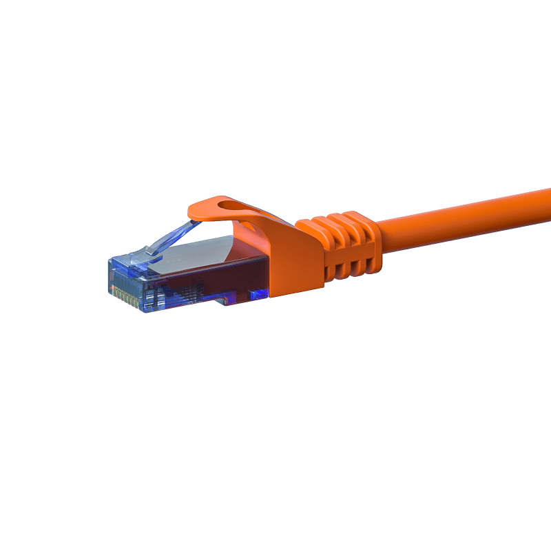 UTP CAT6a patchkabel 1m oranje - 100% koper